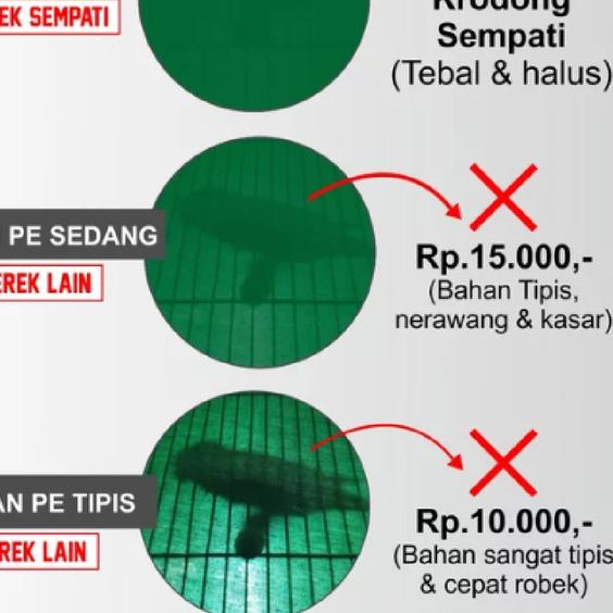 KERODONG KRODONG SANGKAR KANDANG BURUNG TERNAK LOVEBIRD KOTAK UMBARAN