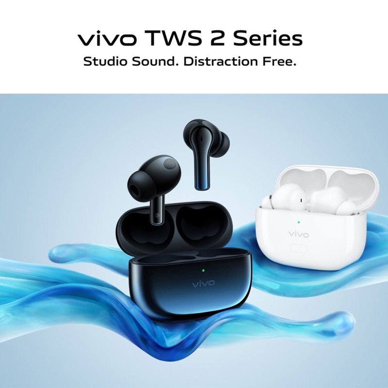 Vivo TWS 2 ANC Earphone Bluetoth Vivo TWS 2e Feather light WaIGHT 12.2mm Super Strong Bass Garansi Resmi Gratis Ongkir murah