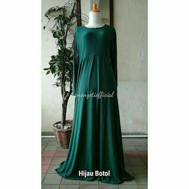 [BISA COD] Gamis Jumbo Daily Jersey Fit to LD 130 an