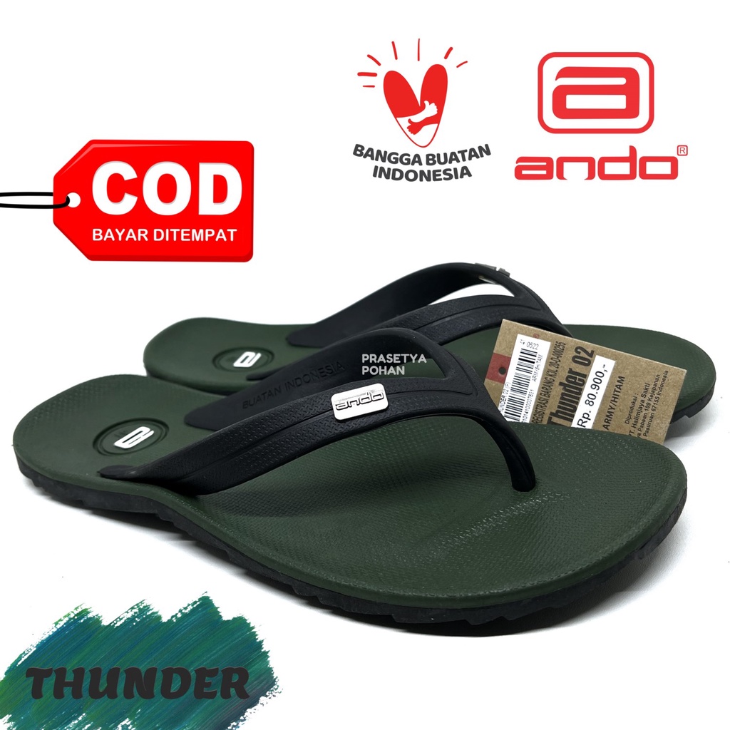 Sandal Pria Ando Original Super Lentur dan Awet - Sendal Ando Pria Premium