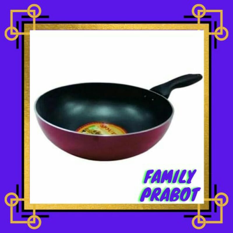 Supra Rosemary Stir Wok Teflon 26 Cm,28 Cm,32 Cm Supra -26 Cm