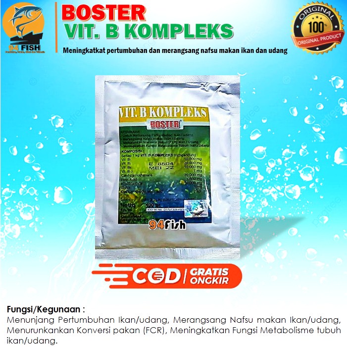 VITAMIN B KOMPLEK IKAN Viatamin Ikan Serbuk 100 GRAM