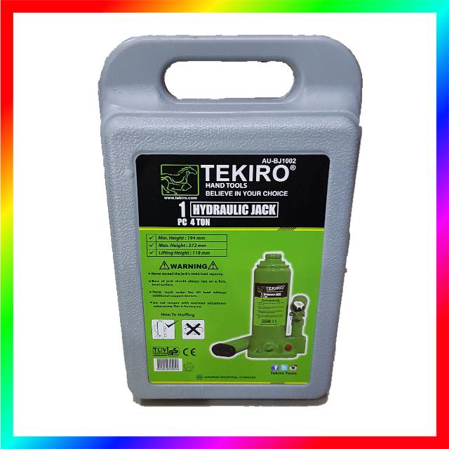 DONGKRAK BOTOL 4 TON TEKIRO / HYDRAULIC JACK 4TON