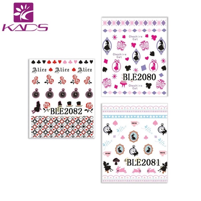 ALICE Water Decal Transfer Nail Art Sticker/stiker kuku