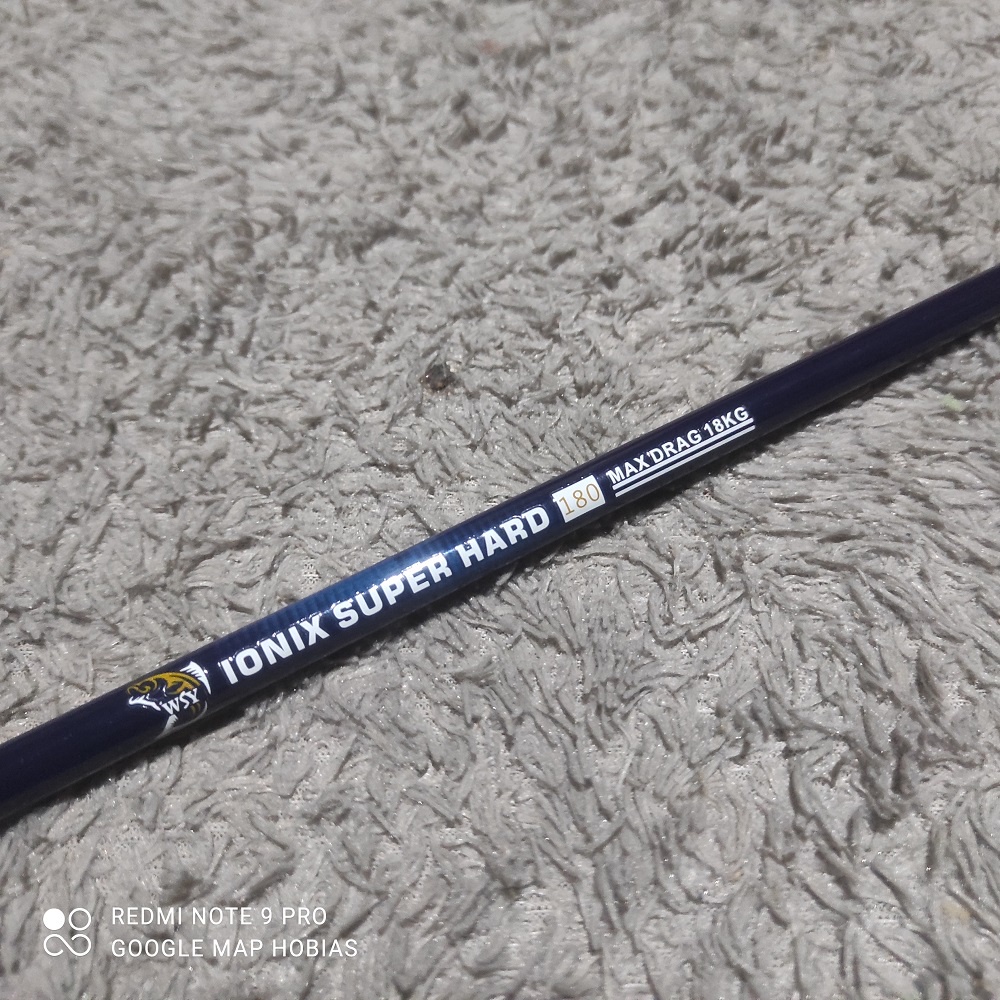 Blank Bahan Joran Pancing Carbon Hollow WSY Ionix Super Hard 180 cm drag 18kg