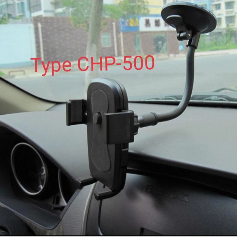 Phone Holder Dudukan Handphone Hp Kaca Mobil Car Dasboard Jepit Universal Standing Pro CHP