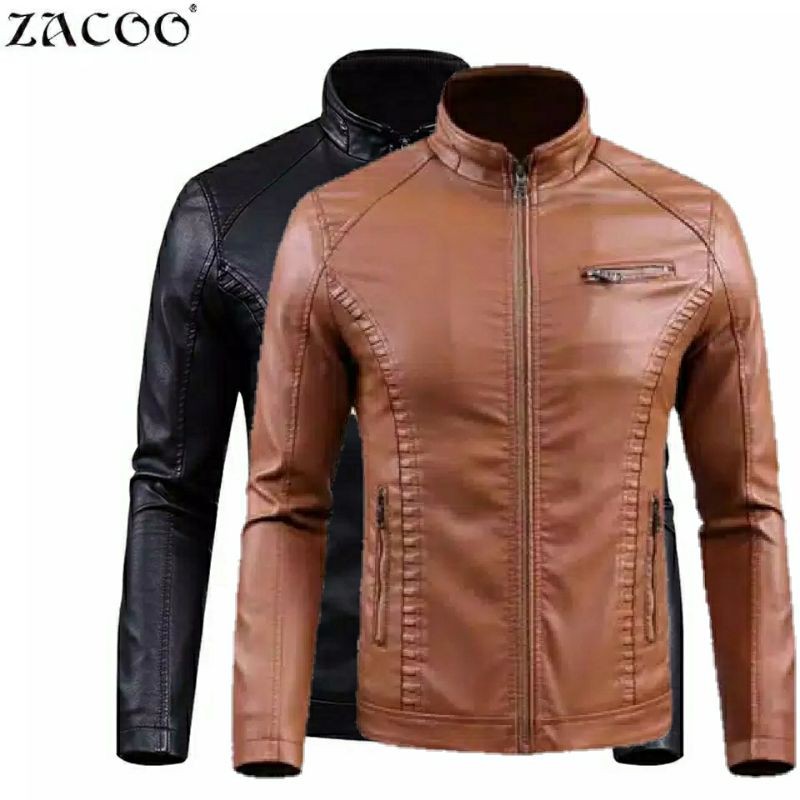 Terbaru Jaket Kulit Mondy AJ Bigsize/Size M L XL 2XL 3XL