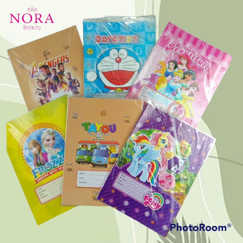 

Sampul Buku Tulis Kwarto Karakter
