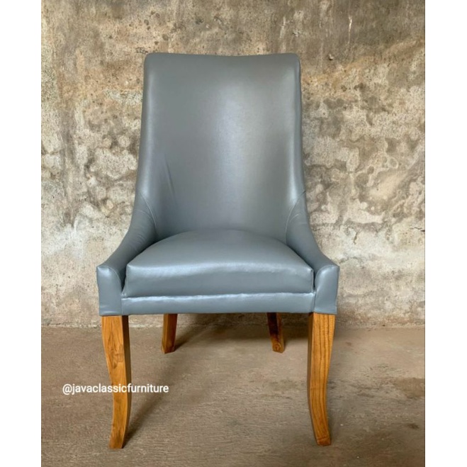 KURSI MAKAN JOK MINIMALIS TERAS SANTAI RUANG TAMU DINNING CHAIR BAHAN KAYU JATI