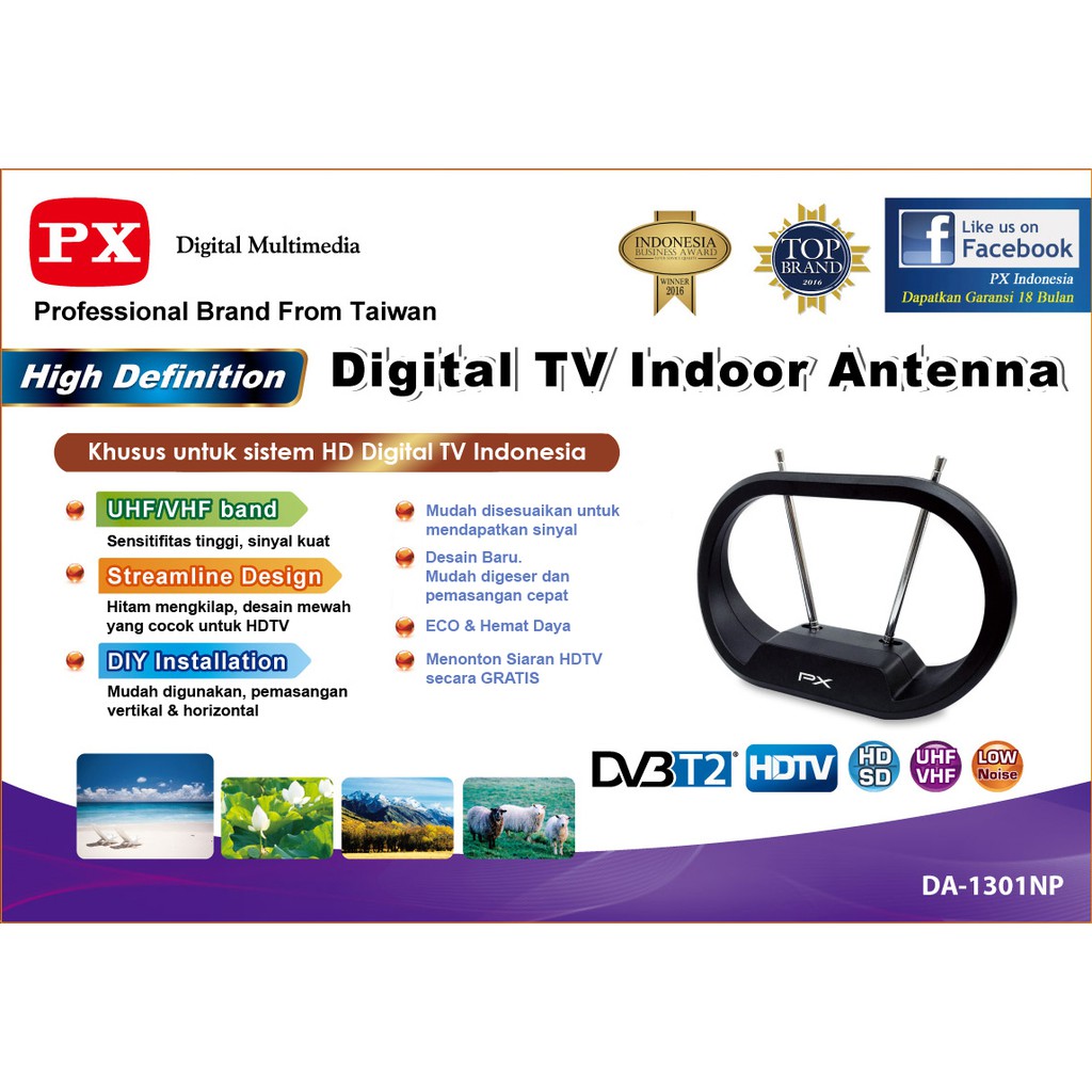 Digital tv indoor antenna PX DA-1301NP - antena tv indoor digital