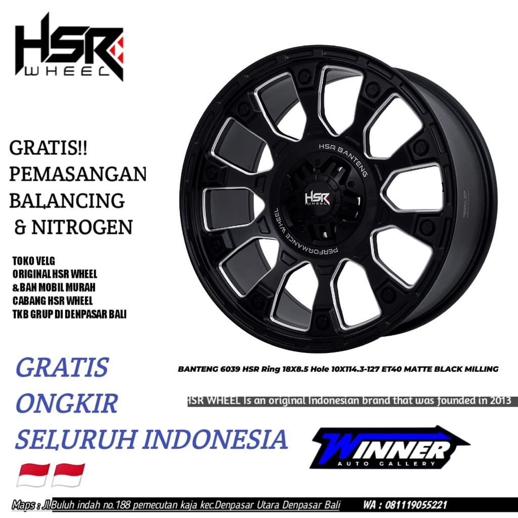 Velg Model Offroad Ring 18 Rubicon Wangler HRV Captiva - HSR banteng