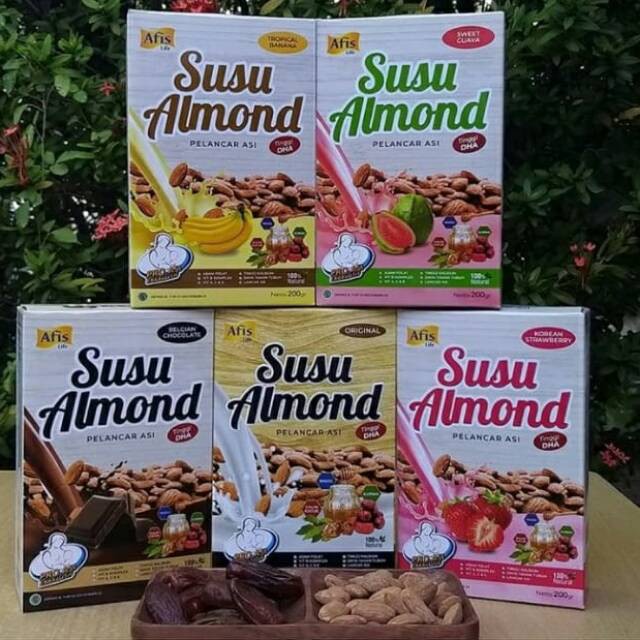 Afis Life Susu Almond Pelancar Asi - 200gr (Tersedia varian rasa)