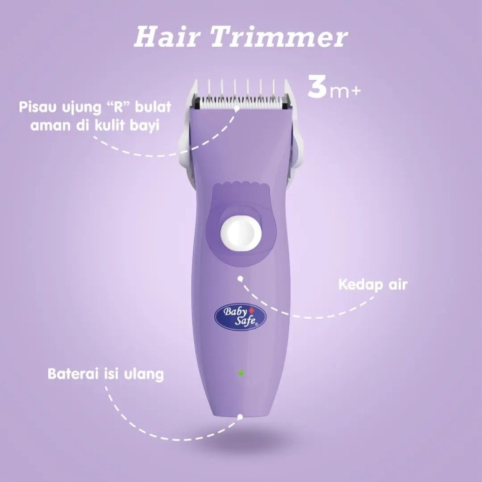 BABY SAFE Hair Trimmer Alat Cukur Rambut Bayi Cukuran Babysafe