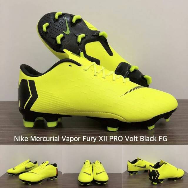 Retener Rizo Amasar Jual SEPATU BOLA NIKE MERCURIAL VAPOR FURY XII PRO VOLT BLACK FG | Shopee  Indonesia