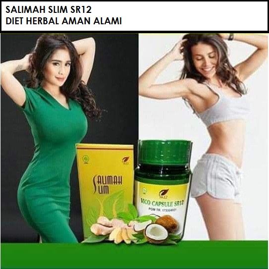 Peluntur Lemak Penurun Berat Badan Salimah Slim SR12 Herbal Ampuh Slimming Obat Diet Langsing Alami Aman BPOM S99