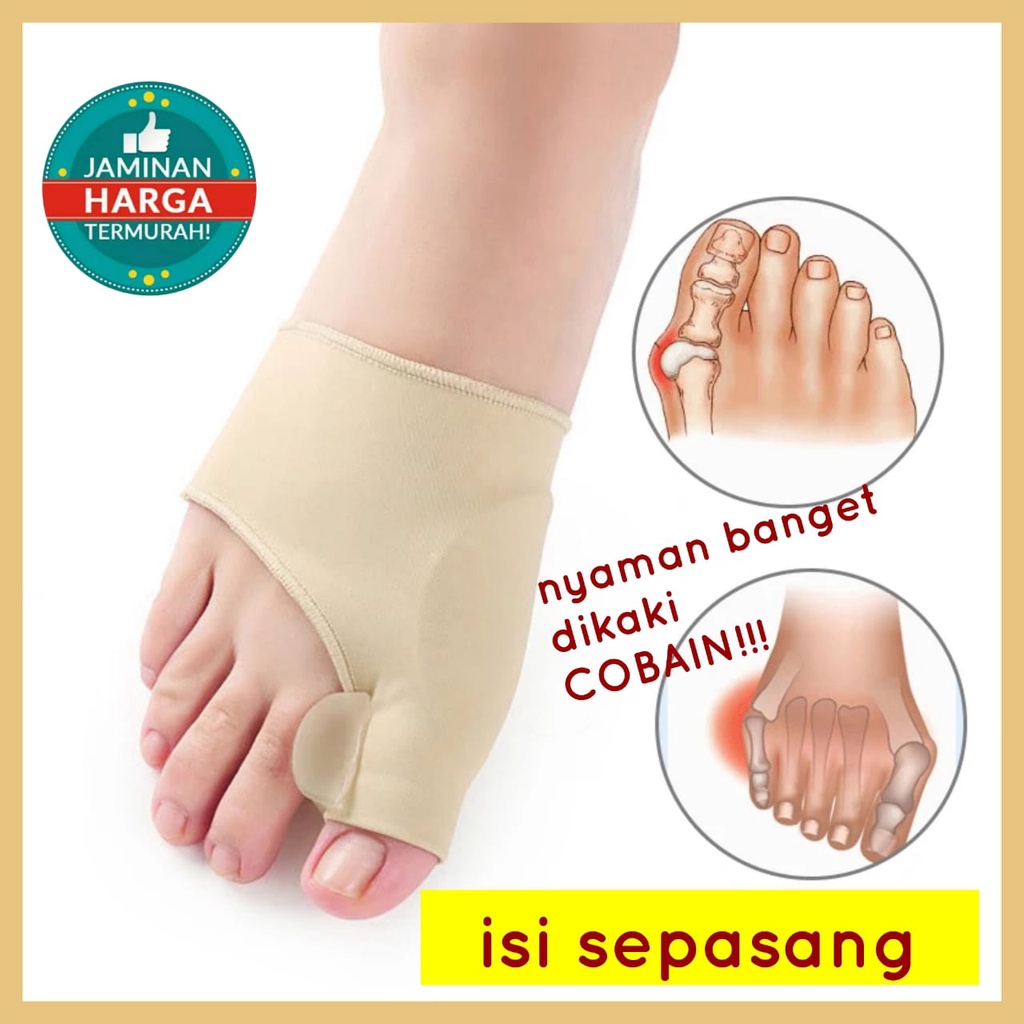 1 Pasang Corrector Bunion Hallux Orthotic Insole / Gel Kain Lembut Pelindung Jempol Jari Kaki Sp03