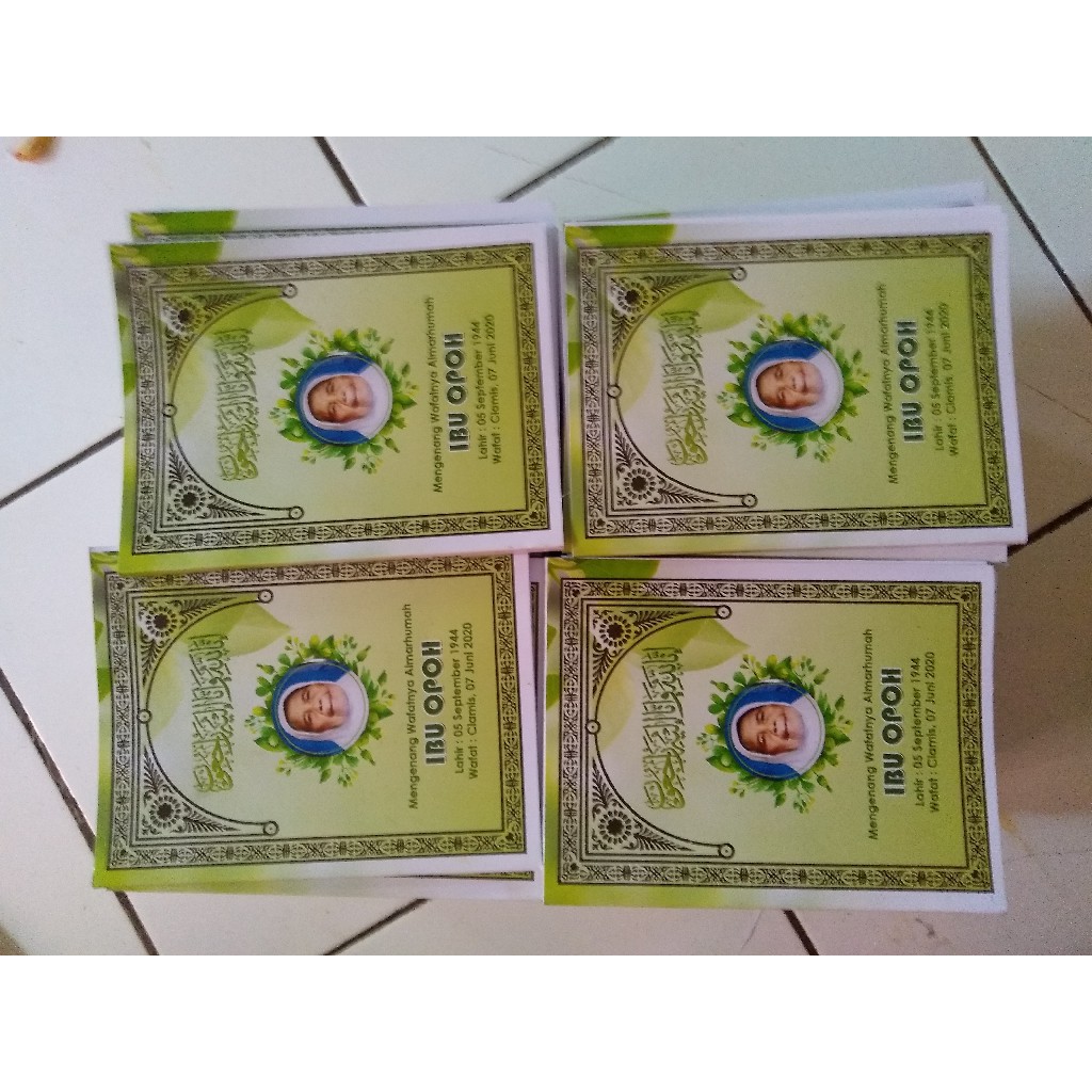 Custom Yasin 128 Halaman, Cover Art Paper