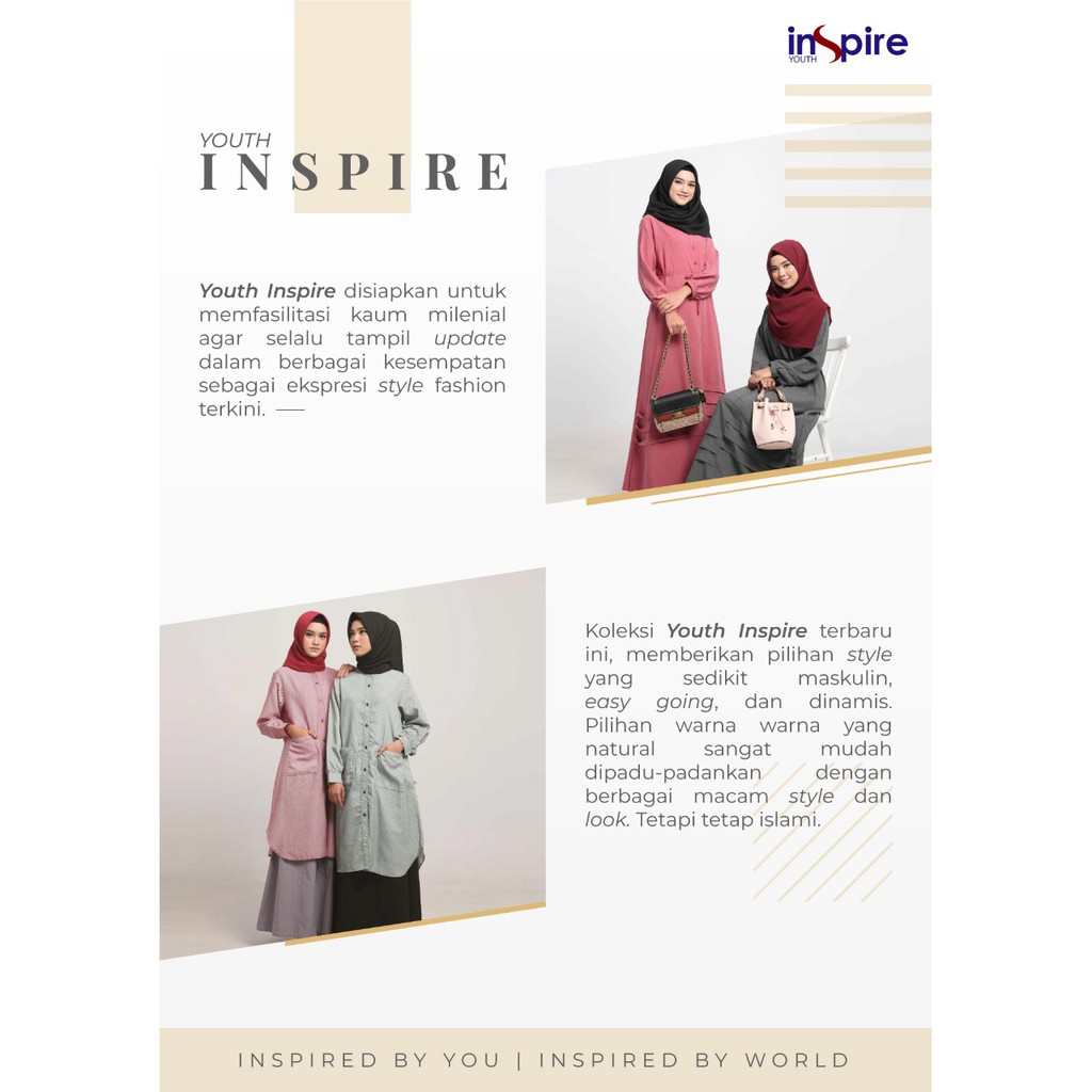 INSPIRE TUNIK ITU 05 BAHAN KATUN POLOS FASHION MUSLIMAH ATASAN BAJU WANITA TRENDY KEREN