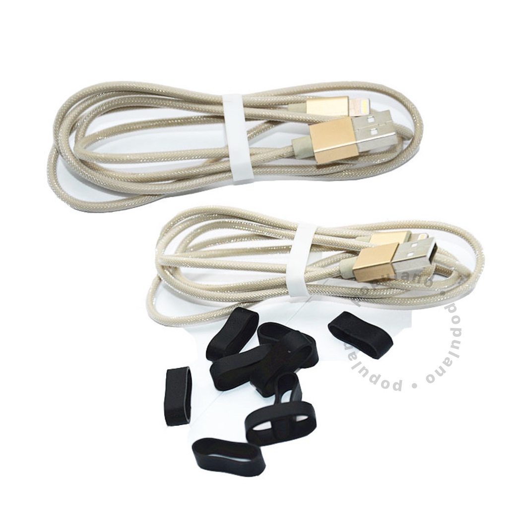 Pengikat Karet Kabel Penggulung Cable Cord Holder Cable Binder