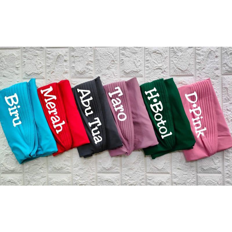 SIMPLE PET // Hijab instan sport // Hijab jersey simple premium // Bergo oval hijab