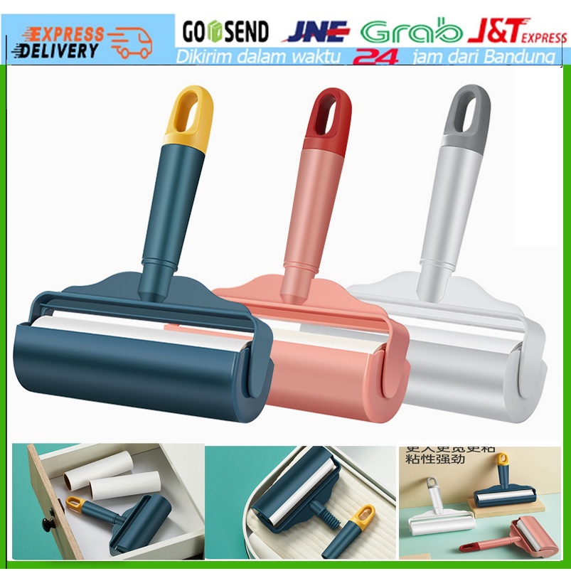 Lint Roll Sticky Roll Pembersih Bulu Kucing Debu Dibaju / Pakaian Roller Dust Remover