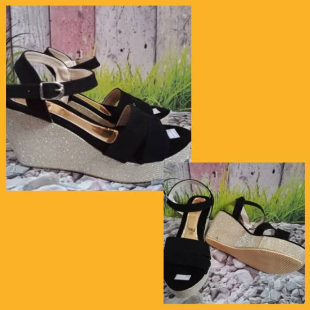 IMPORT SANDAL WEDGES WANITA FASHION KOREA WEDGES REMAJA