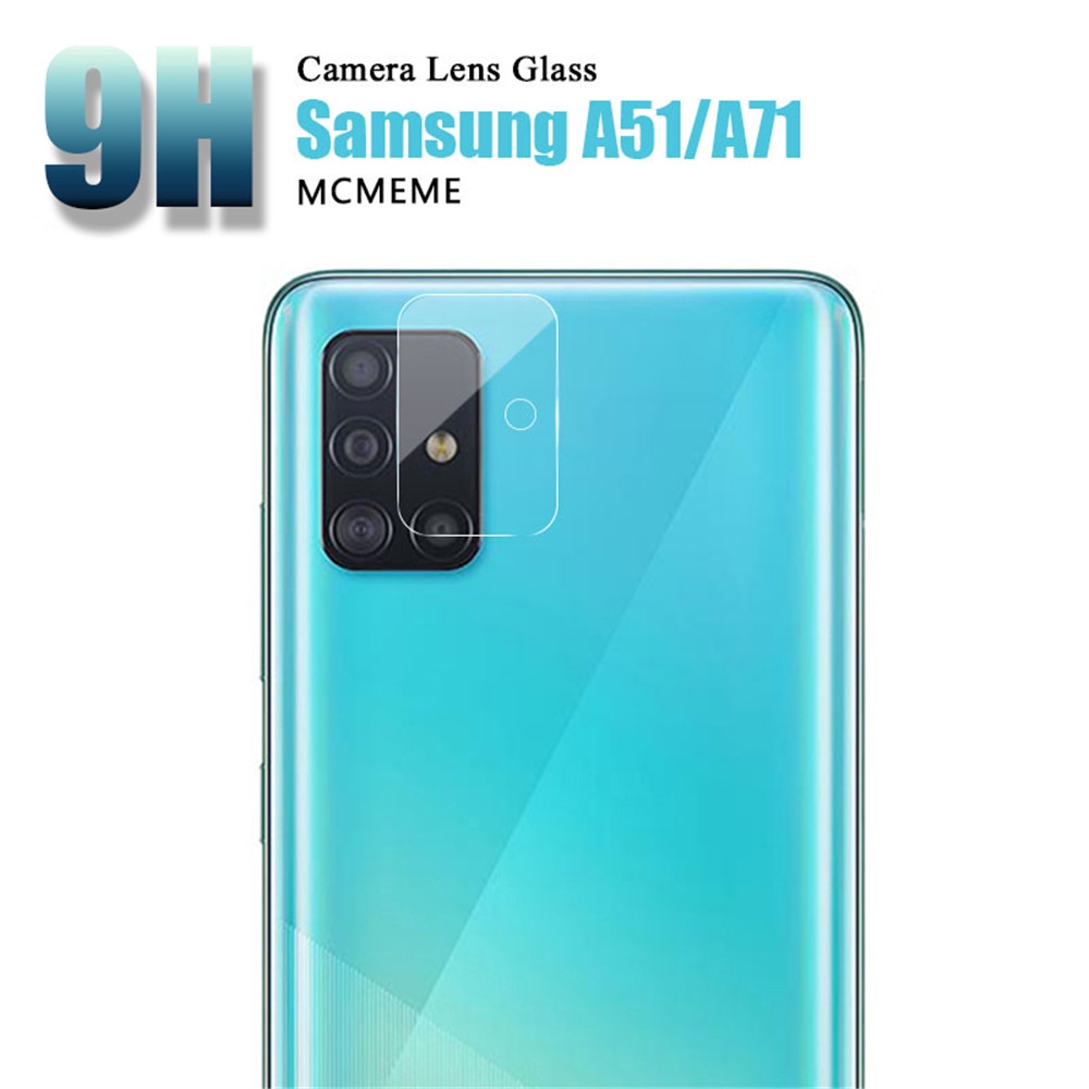 2in1 Film Pelindung Layar Tempered Glass+Lensa Kamera Untuk Samsung Galaxy A51 A71