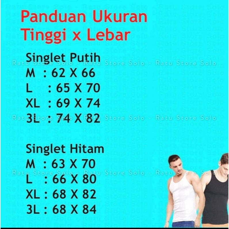 Kaos Singlet Pria Kaos Dalam Pria Remaja Dewasa Putih Nugros Nutex / Singlet Pria