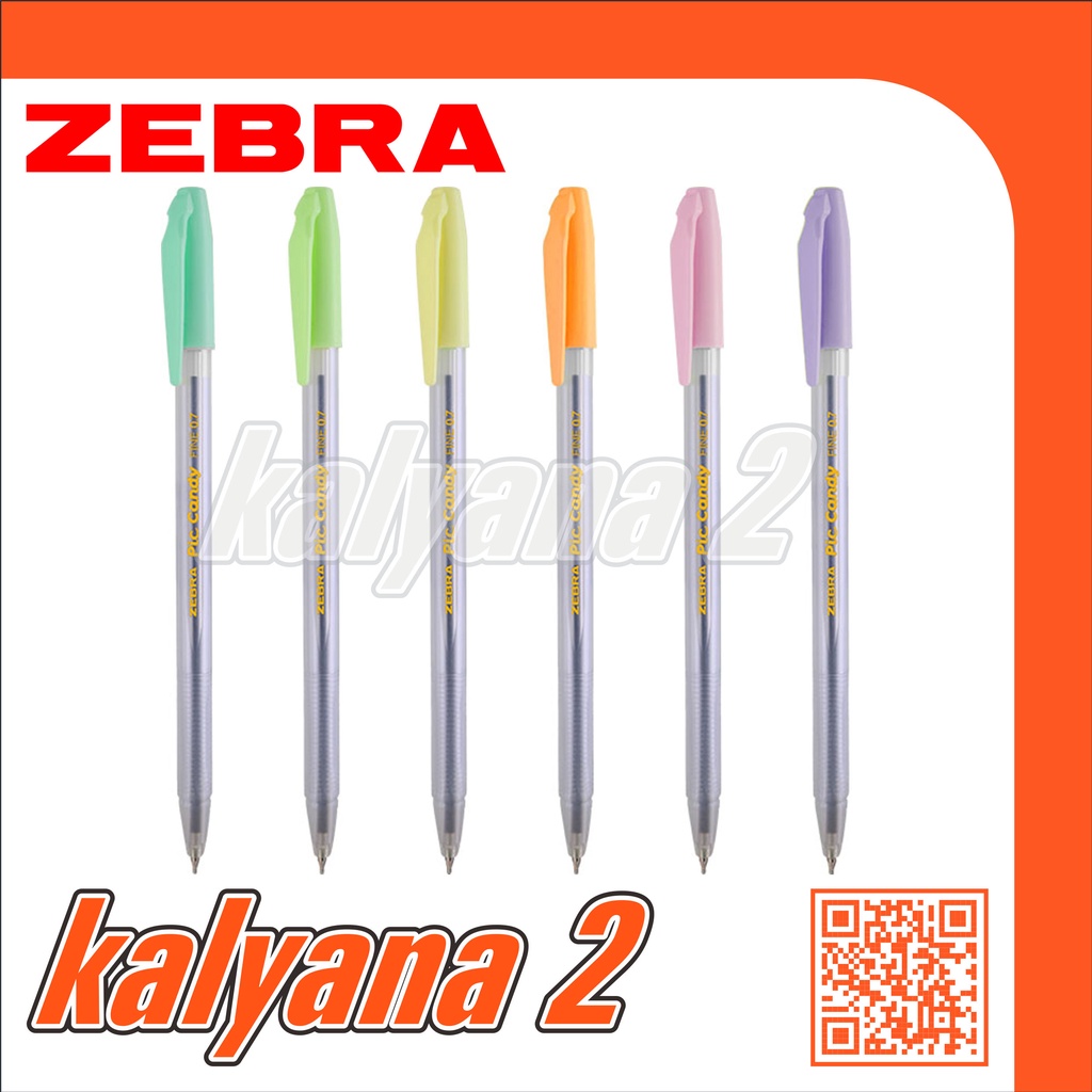 

Pulpen / Ballpoint ZEBRA PicCandy 0,7 mm Hitam/Black