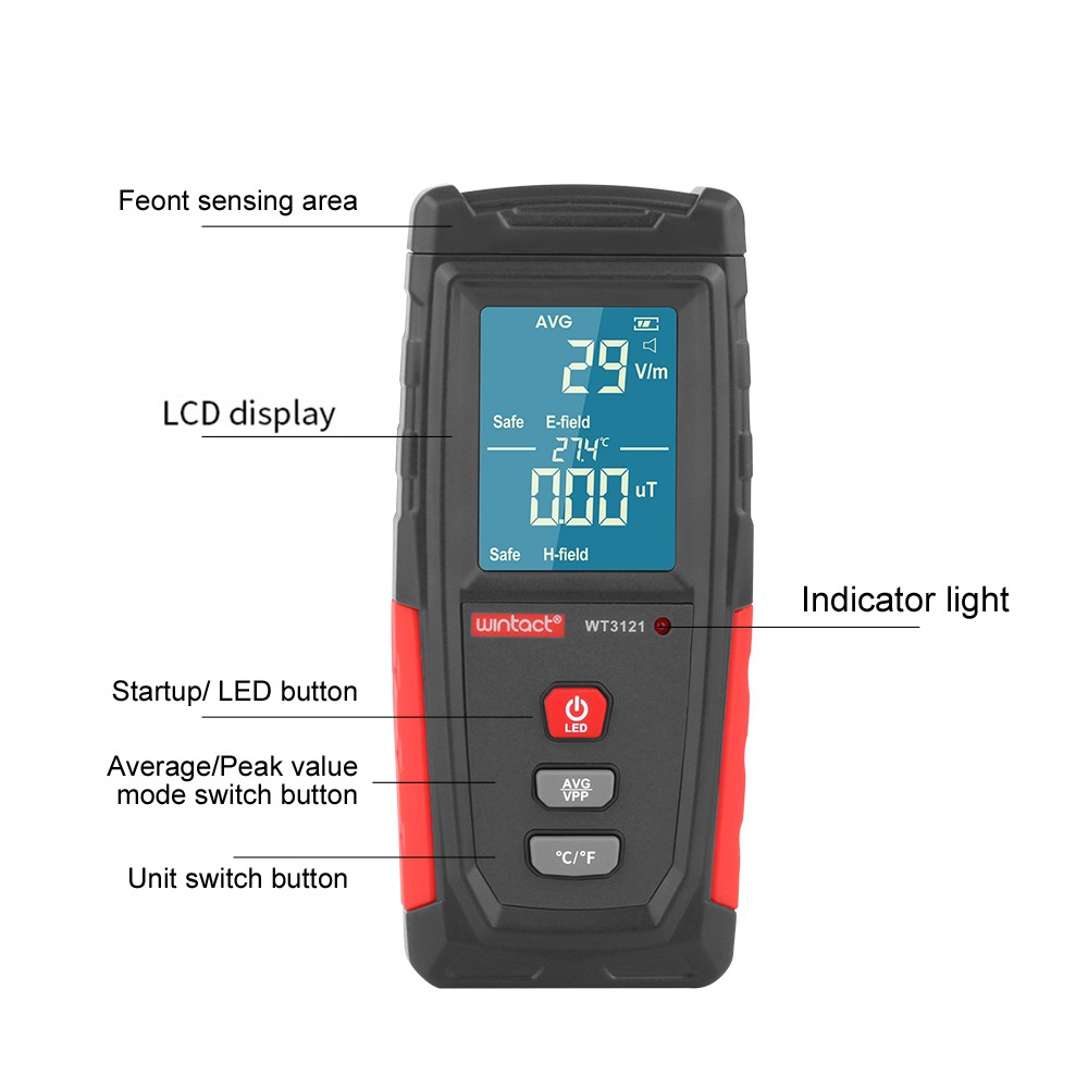 RADIATION TESTER ALAT TES RADIASI MEDAN MAGNET LISTRIK FIELD CEK UJI ELECTRICITY DETECTOR DETECT