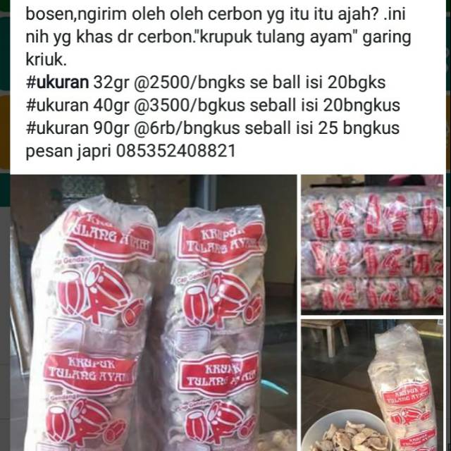 

krupuk tulang ayam