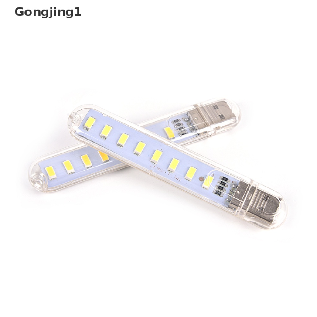 Gongjing1 Lampu Malam 8-LED Mini USB Portable Untuk PC / Laptop