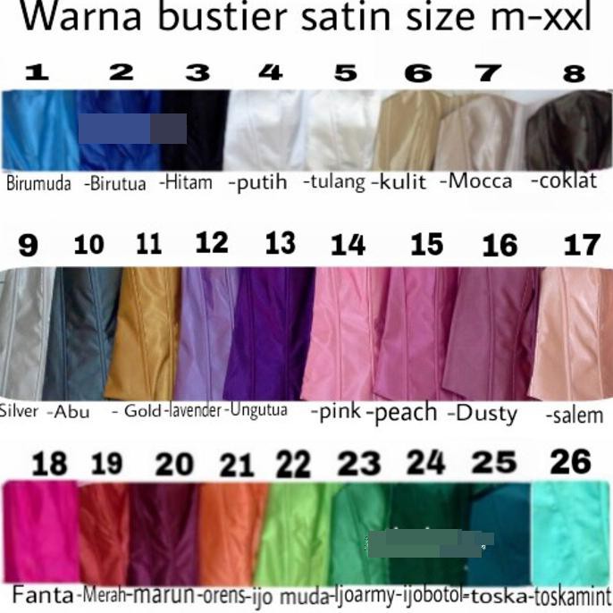 KREDIT TANK TOP WANITA MURAH► BUSTIER SATIN LONG TORSO KEMBEN TANKTOP DALEMAN KEBAYA SIZE XXL XXXL