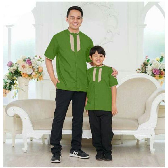 Couple Koko Ayah Dan Anak Grado - Baju Couple Muslim Laki - Laki Terbaru