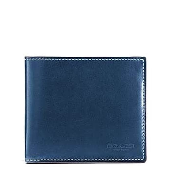coach navy wallet original -