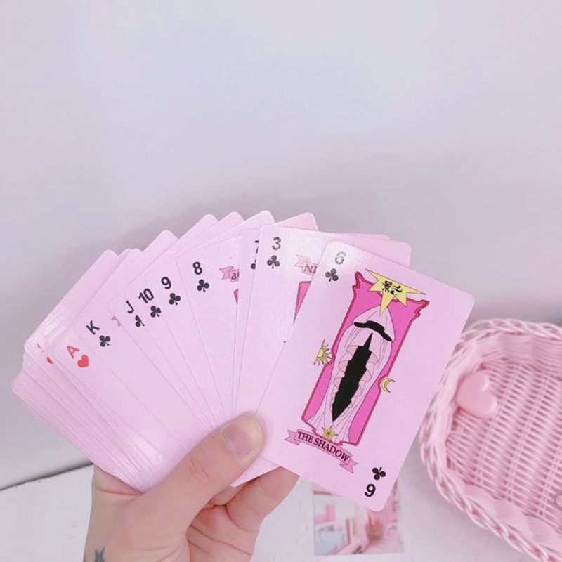 CSRM Kartu Remi Cardcaptor Sakura Anime Poker Cardcaptor Sakura Cards Premium Permainan Papan 54 Sheets