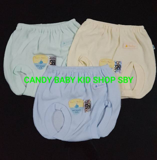 Celana Bayi Ruby Baby 0-6 bulan Pop Kacamata Pendek Panjang Kodok 3WRNmuda Lembut Murah Halus Lembut