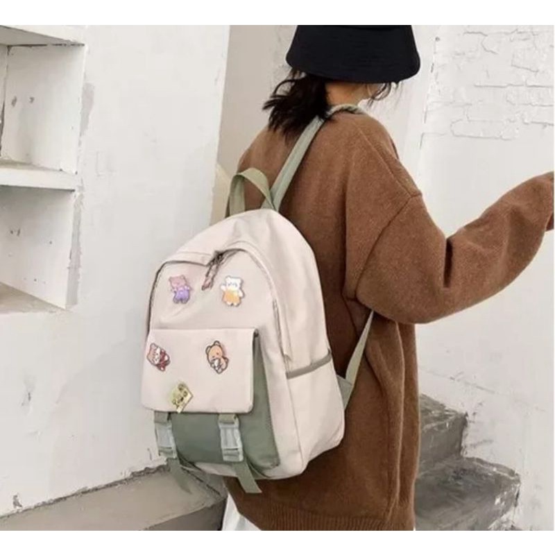 Tas Ransel Sekolah Karakter fashion Anak BT. 21 dan boneka