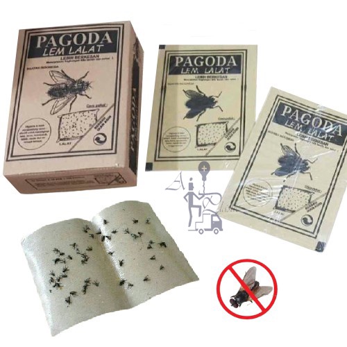 AIO Plastic-Perangkap lalat sakti Lem Perangkat Lalat Kertas Perangkap Lalat