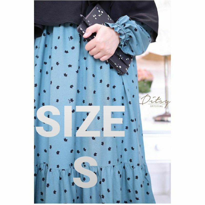 Cat Teal Ditsy Nightgown Februari 2021