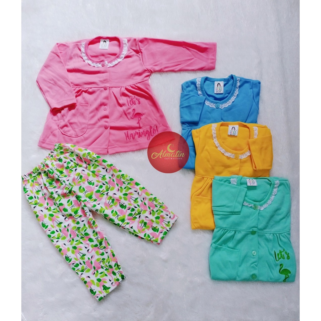 Setelan Piyama Baju Bayi / Baju Panjang Anak / Setelan Harian Anak