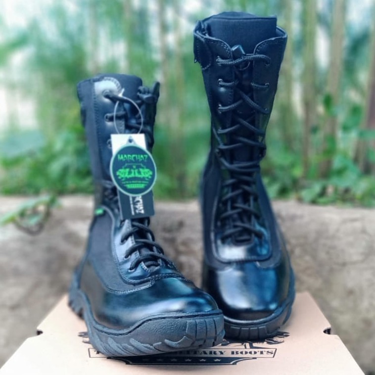 SEPATU PDL SWAT NEW MARCHAZ KULIT SAPI ASLI SEPATU PDL TNI POLRI SECURITY SATPAM DINAS LAPANGAN