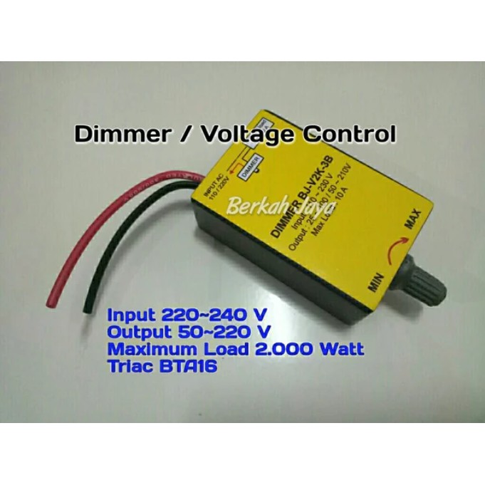 Dimmer 2000 Watt 2000 W BTA16 AC 220 Volt Pengatur Kecepatan Dinamo Voltage (DM01)