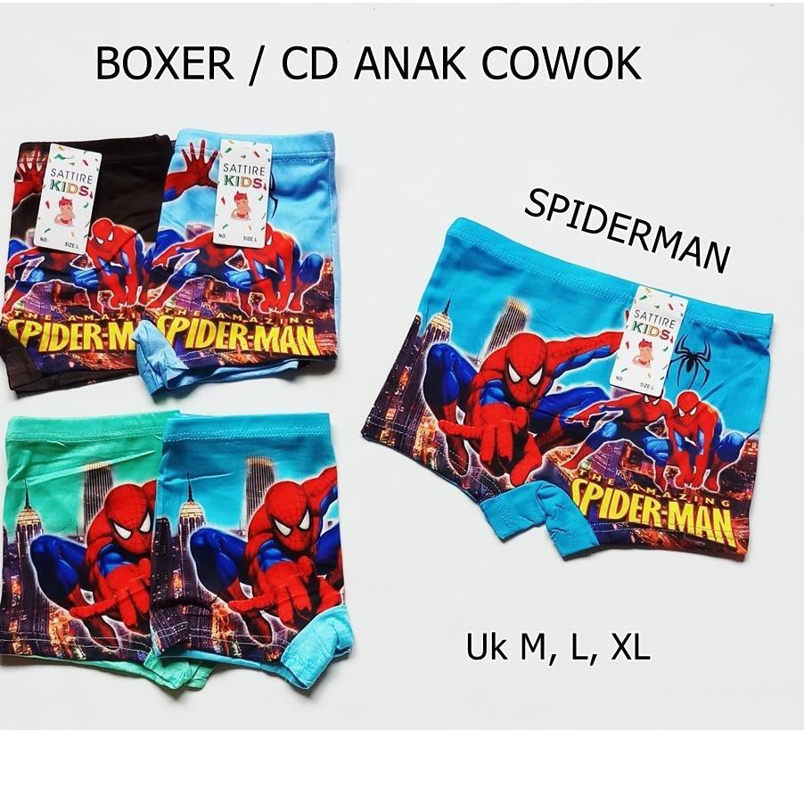 3 Pcs SATTIRE Kids Boxer Anak Laki Superhero CD Anak Cowok