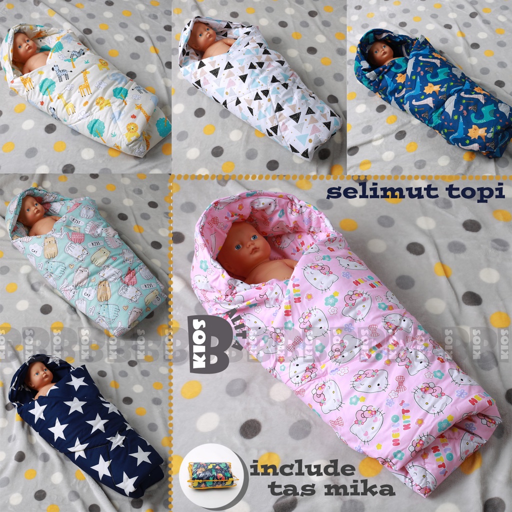 selimut topi bayi - baby blanket - hoodie blanket baby / kado lahiran bayi