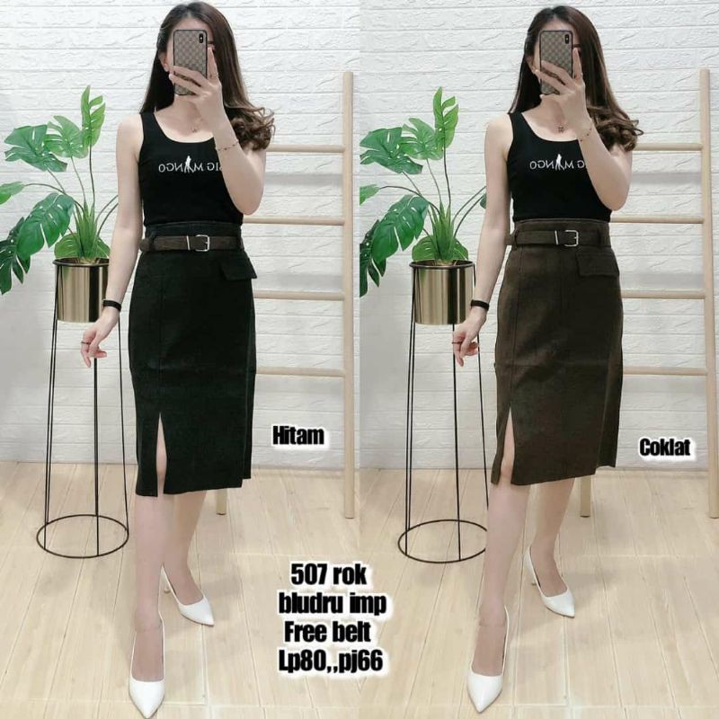 ROK BLUDRU FREE BELT WANITA IMPORT PREMIUM 507
