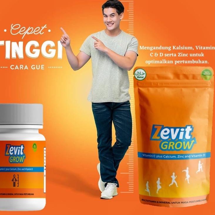 Berkualitas TERLARIS ZEVIT GROW PENINGGI BADAN OROGINAL  KAPSUL DAN SUSU | PENAMBAH TINGGI BADAN  | 