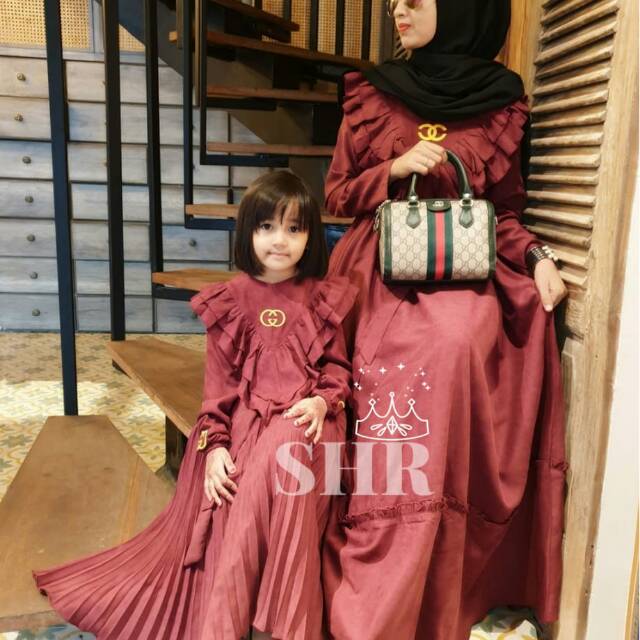 # READY # MAXI DRESS ANAK UMOUR 3/5 TH. ORI SHR IMPORT 100%