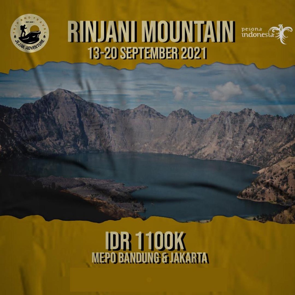 OPEN TRIP GUNUNG RINJANI