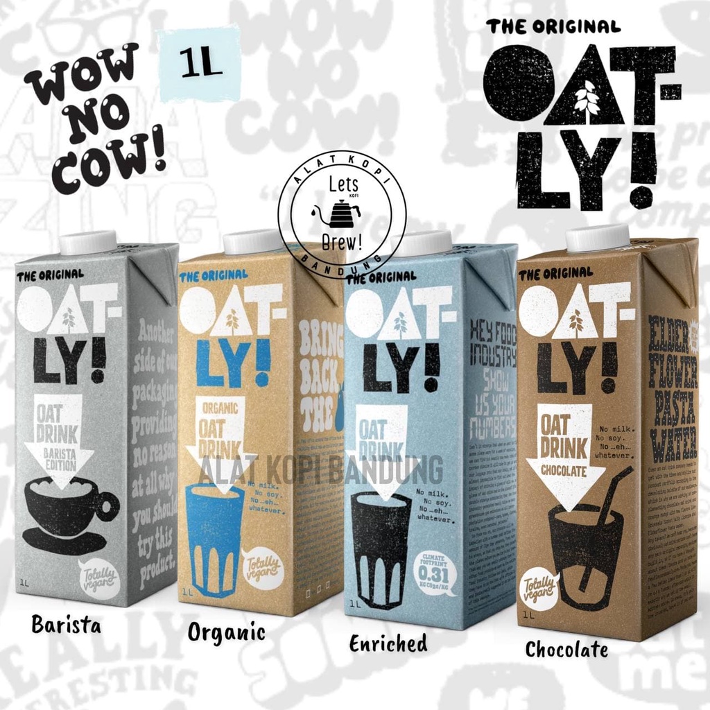 

Oatly Oatmilk 1L / Susu Vegan / Susu Gandum 1L Lactose and Dairy Free susu Diet 1000ml